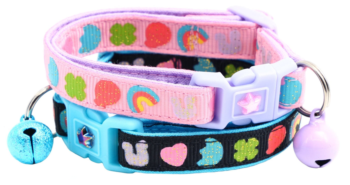 Cereal Marshmallows Breakaway Collar - PUNK ROCK PETSPET ARTIST 2" Wide Luxury Sharp Spiked Dog Collar, Durable Anti - Biting PU Leather Dog Collar for Large Dogs, Black, XL, Neck for 21 - 24"